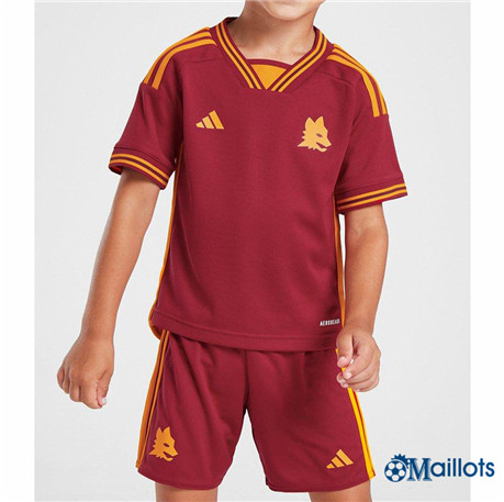 Grossiste Maillot foot AS Roma Enfant Domicile 2023-2024