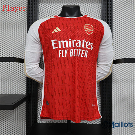 Grossiste Maillot foot Arsenal Player Domicile Manches longue 2023-2024