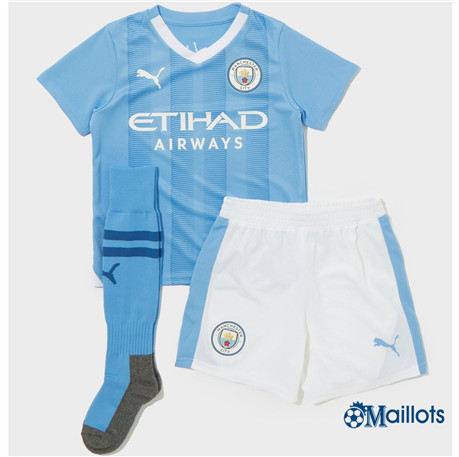 Grossiste Maillot foot Manchester City Enfant Domicile 2023-2024
