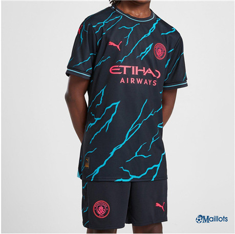 Grossiste Maillot football Manchester City Enfant Third 2023-2024