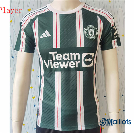 Grossiste Maillot football Manchester United Player Blanc/Vert 2023-2024