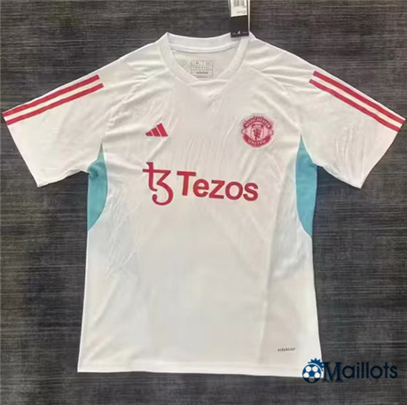 Grossiste Maillot football Manchester United Training Blanc 2023-2024