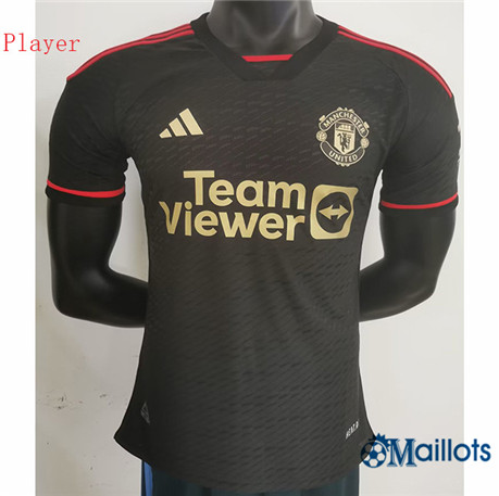 Grossiste Maillot football Manchester United Player Noir 2023-2024