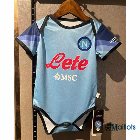 Grossiste Maillot foot Naples Bébé Bleu 2023-2024