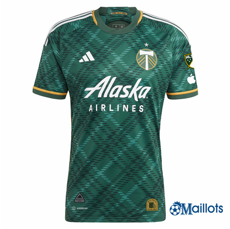 Grossiste Maillot foot Portland Timbers Domicile Vert 2023-2024