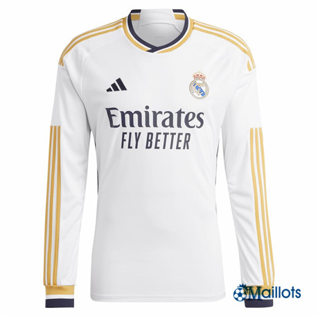 Grossiste Maillot foot Real Madrid Domicile Manche Longue 2023-2024