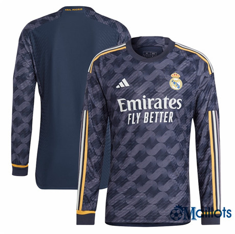 Grossiste Maillot football Real Madrid Exterieur Manche Longue 2023-2024