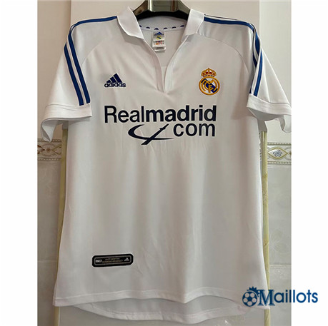 Grossiste Maillot foot Rétro Real Madrid Domicile 2001-02