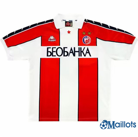 Grossiste Maillot foot Retro Rouge Star Belgrade Domicile 1995-97