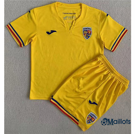 Grossiste Maillot foot Roumanie Enfant Domicile 2023-2024