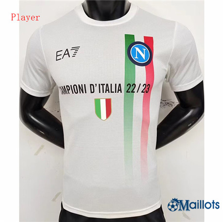 Grossiste Maillot foot Player SSC Napoli Blanc 2023-2024