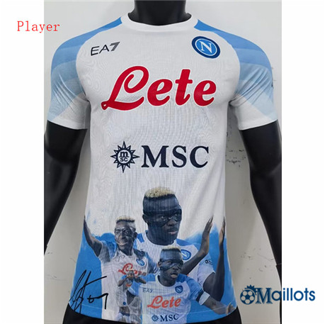 Grossiste Maillot foot SSC Napoli Player 2023-2024 Blanc