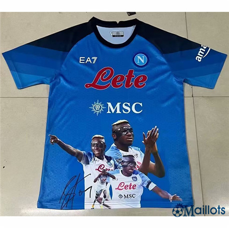 Grossiste Maillot foot SSC Napoli spéciale Bleu 2023-2024
