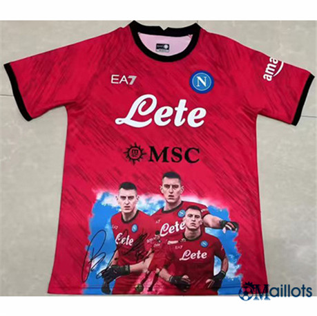 Grossiste Maillot football SSC Napoli champions Rouge 2023-2024