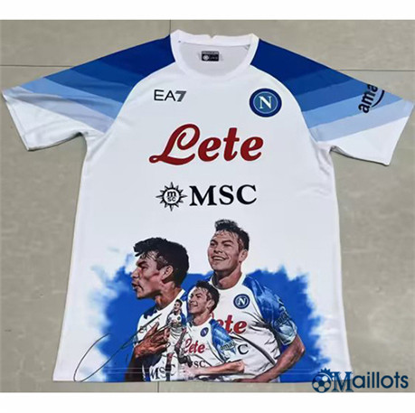 Grossiste Maillot foot SSC Napoli 2023-2024 Blanc