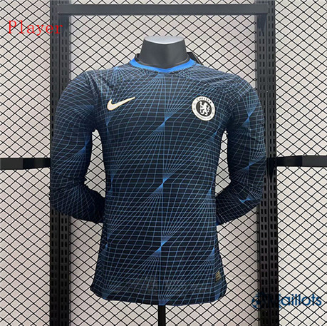 Flocage omaillots Maillot Foot Chelsea FC Player Manche Longue Bleu 2023-2024 om89