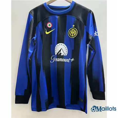 Flocage omaillots Maillot Foot Inter Milan Domicile Manche Longue 2023-2024 om124