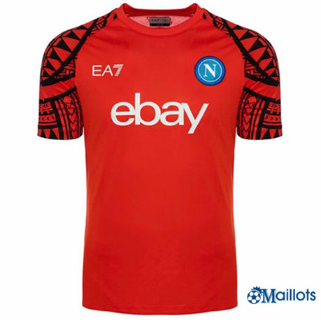 Grossiste omaillots Maillot Foot SSC Napoli Rouge 2023-2024 om136