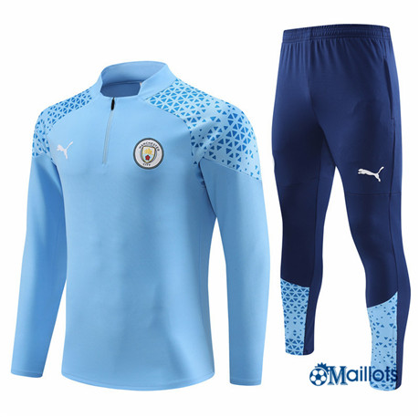 Flocage Ensemble Maillot Survetement Manchester City Homme Bleu 2023-2024 om609