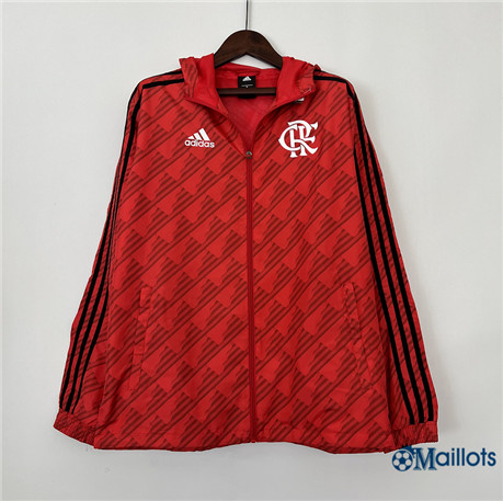 Nouveau Maillot Coupe Vent Flamengo Rouge 2023-2024 om1303