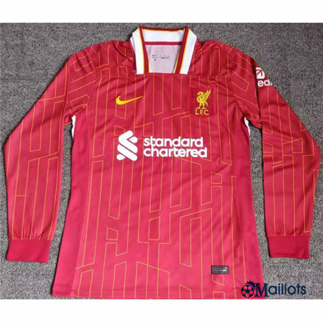 Maillot football Liverpool rouge Manche Longue 2024-2025 OM3183