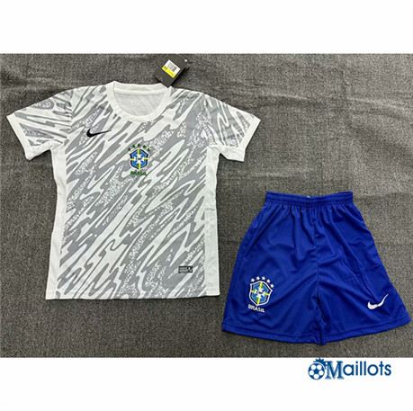 Maillot foot Brésil Enfant Blanco 2024-2025 OM3320