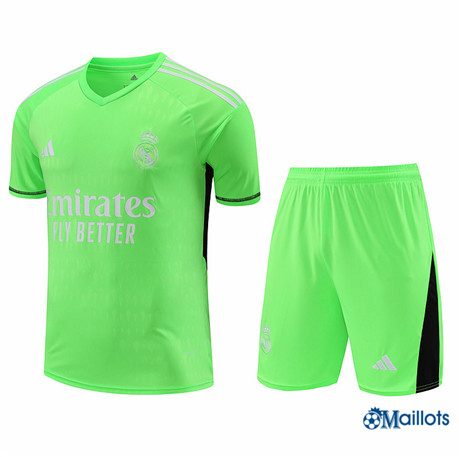 Maillot football Real Madrid goalkeeper et Shorts Ensemble Training vert 2024-2025 OM3415