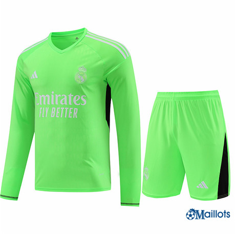 Maillot football Real Madrid goalkeeper et Shorts Ensemble Training vert 2024-2025 OM3418