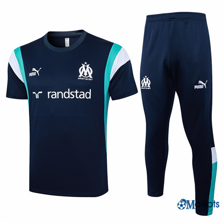 Maillot football Marseille OM et Pantalon Ensemble Training bleu royal 2024-2025 OM3421