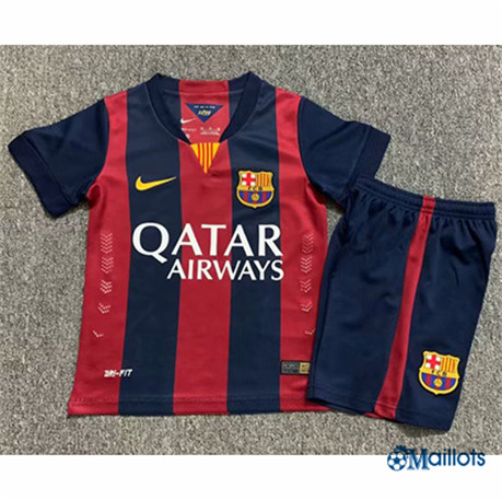 Maillot football Retro Barcelone Enfant Domicile 2014-15 OM3713