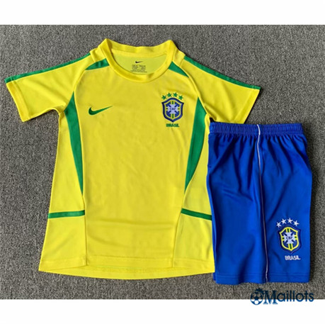 Maillot football Retro Brésil Enfant Domicile 2002 OM3745