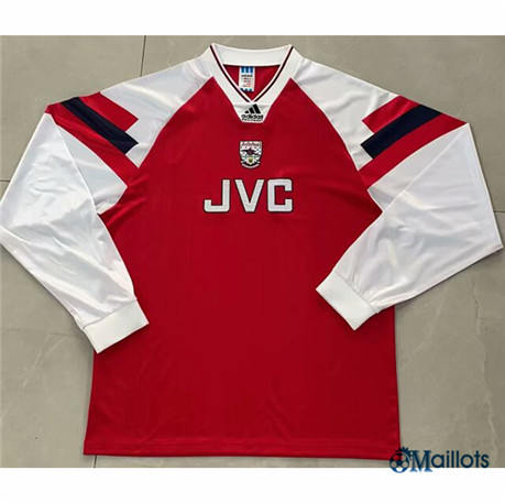 Maillot football Retro Arsenal Domicile Manche Longue 1992-94 OM3769