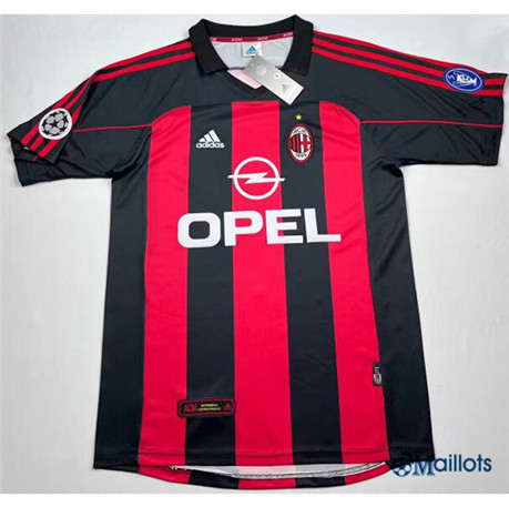 Maillot football Retro AC Milan Domicile 2000-01 OM3821
