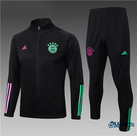 Veste Survetement Bayern Munich Enfant & Junior kit noir 2024-2025 OM3846