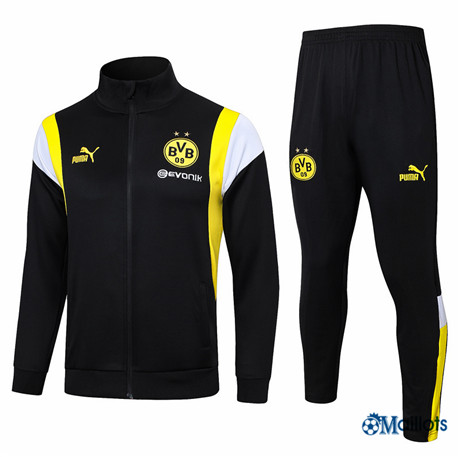 Veste Survetement Borussia Dortmund Homme noir 2024-2025 OM3907