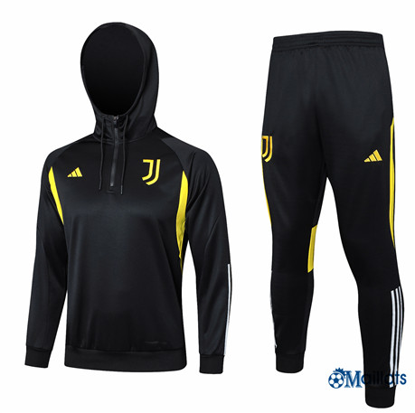 Survetement Juventus à capuche Homme noir 2024-2025 OM3998
