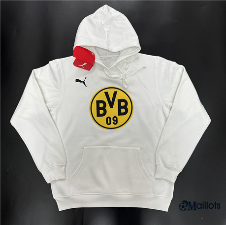 Sweat A Capuche Borussia Dortmund Blanc 2024-2025 OM4049