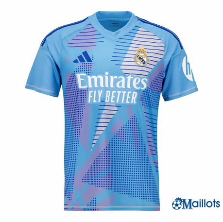 Maillot football Real Madrid Gardien de but Bleu 2024-2025