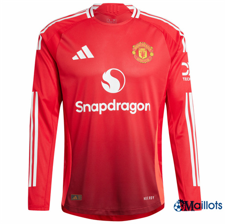 Maillot football Manchester United Domicile Manche Longue 2024-2025