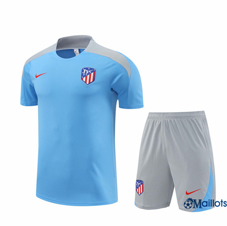 Mode Maillot foot Atletico Madrid et Shorts Ensemble Training Bleu 2024-2025