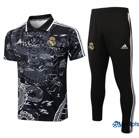 Classique Maillot football Real Madrid et Pantalon Ensemble Training Noir 2024-2025