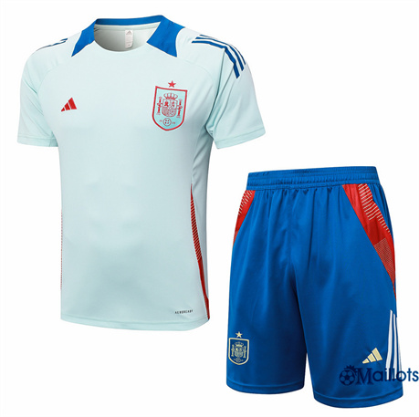 Classique Maillot football Espagne et Shorts Ensemble Training Bleu 2024-2025