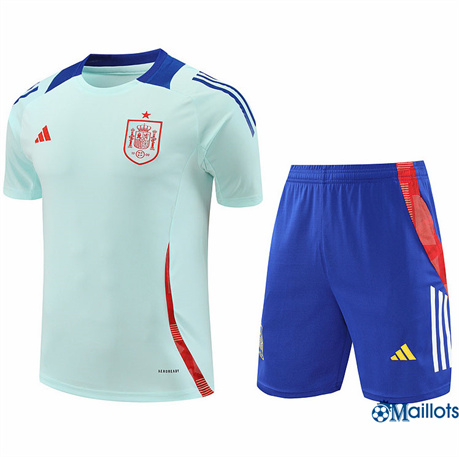 Nouveau Maillot football Espagne et Shorts Ensemble Training Bleu 2024-2025