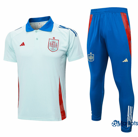 Classique Maillot football Espagne et Pantalon Ensemble Training Bleu 2024-2025