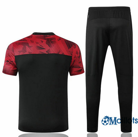 Maillot Entraînement AC Milan et pantalon Training Noir/Rouge 2019 2020