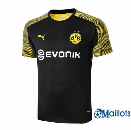Maillot football Pré-Match Borussia Dortmund Noir 2019 2020 Col Rond