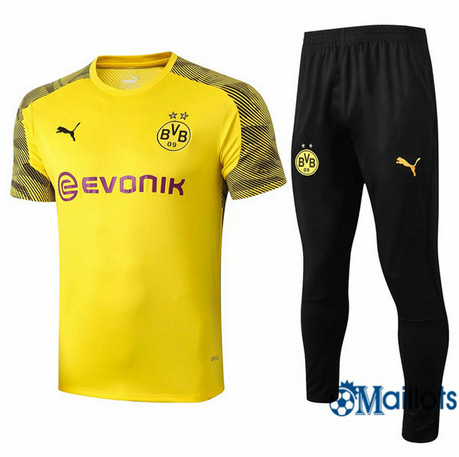 Maillot Entraînement Borussia Dortmund et pantalon Training Jaune/Noir 2019 2020