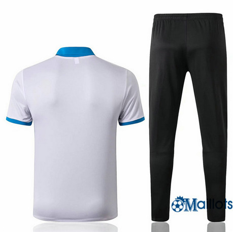 Maillot Entraînement Brésil POLO et pantalon Training Blanc/Noir/Bleu 2019 2020