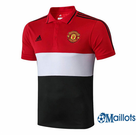 Maillot football Manchester United POLO Rouge/Noir 2019 2020