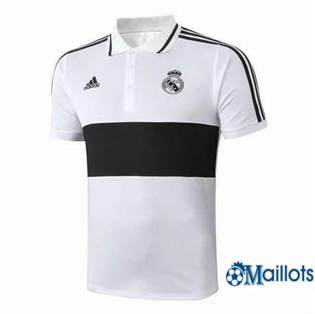 Maillot football Real Madrid POLO Blanc/Noir 2019 2020